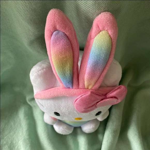 Hello Kitty Plush Rainbow Bunny - Picture 2 of 10